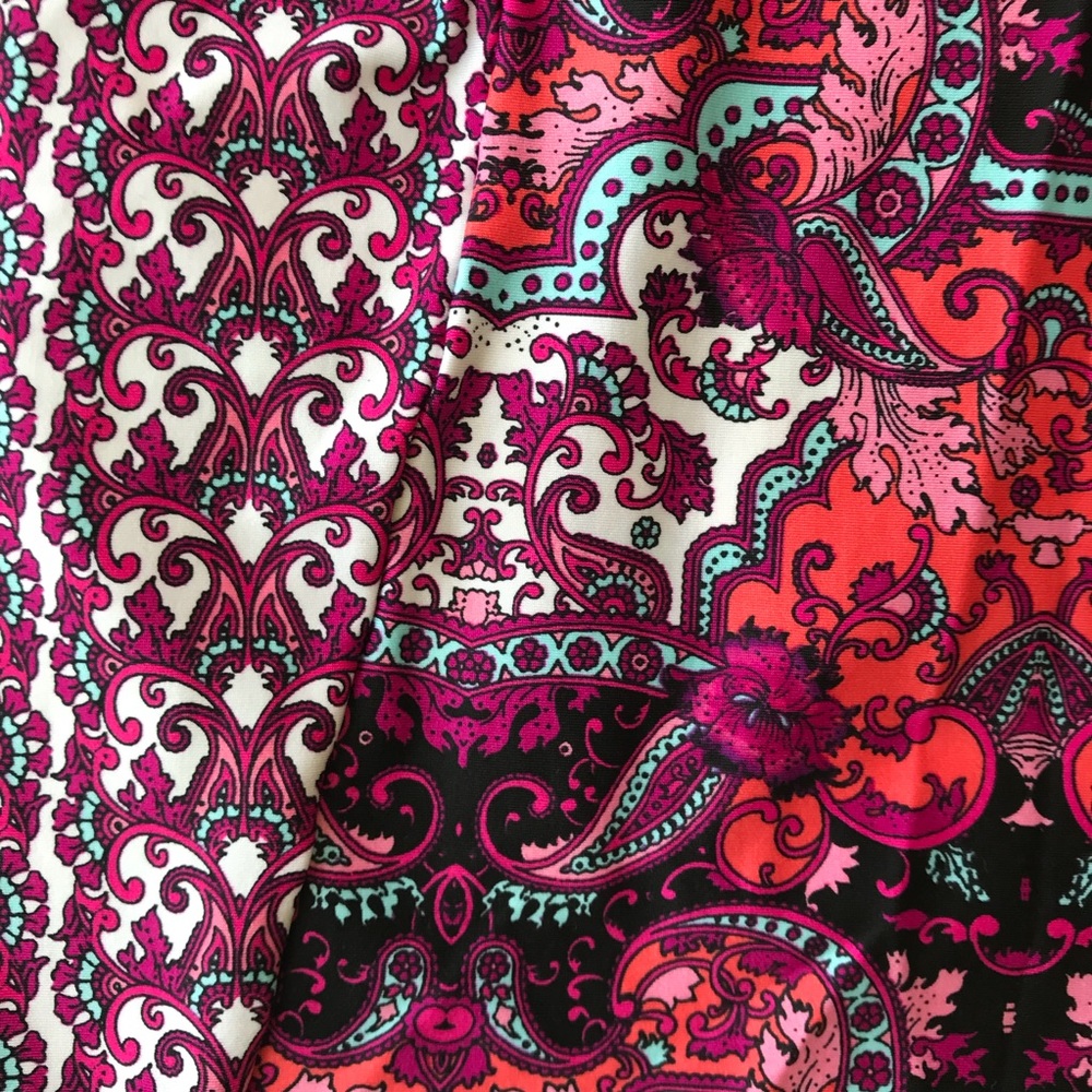 Kenneth Cole Reaction halter tankini top purple white blue mixed media p… - Picture 4 of 6